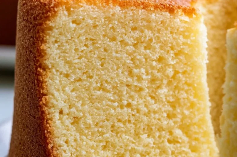 Homemade tall bizcochuelo with oil, fluffy and delicious dessert.