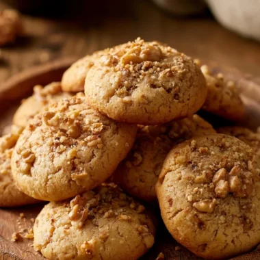 Buttery walnut cookies that melt in your mouth, fresh from the oven.