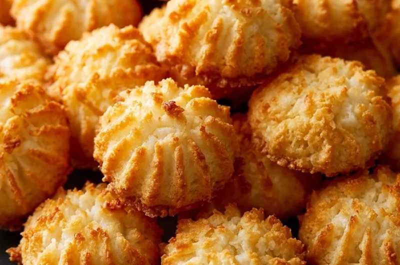 Delicious homemade coquitos caseros recipe with coconut and spices.