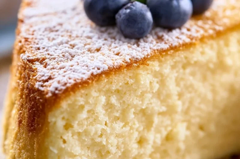 Creamy ricotta tart served on a rustic table for brunch
