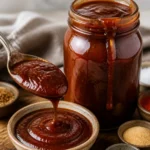 Best homemade BBQ sauce recipe in a jar, perfect for grilling and barbecuing.