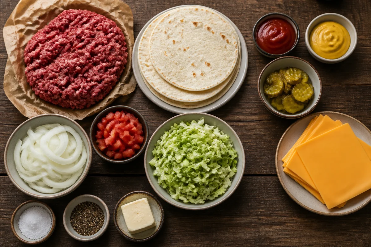 Crispy Smash Burger Tacos